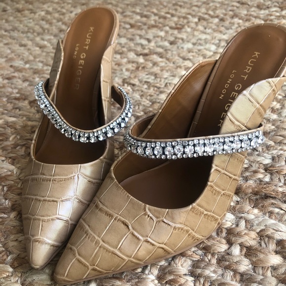 Kurt Geiger Shoes - New: Kurt Geiger London Duke Jeweled Mule. Size 39